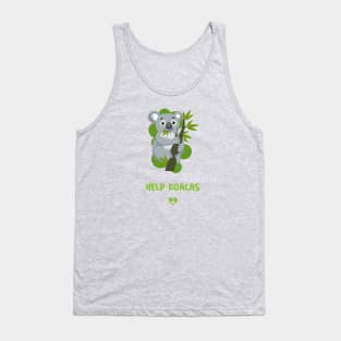 Help Koalas Conservation Tank Top